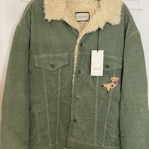 Authentic BRANDNEW Gucci PigPatch Corduroy Jacket